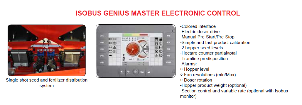 Maschio ISOBUS Genius Master Electronic Control